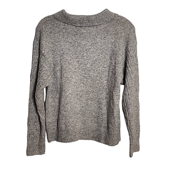 Heartloom Gray Heather 3 Button Collared Sweater - Picture 7 of 7